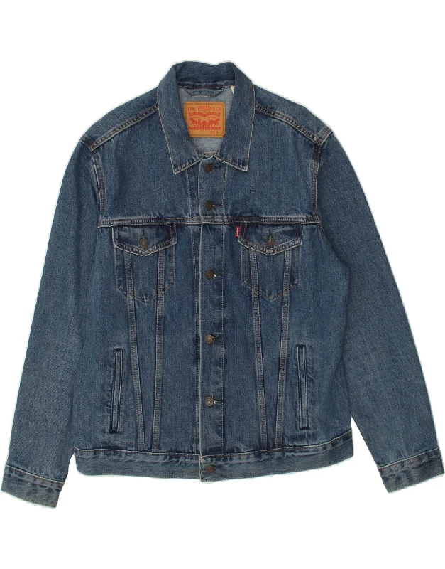 LEVI'S Mens Denim Jacket UK 40 Large Blue