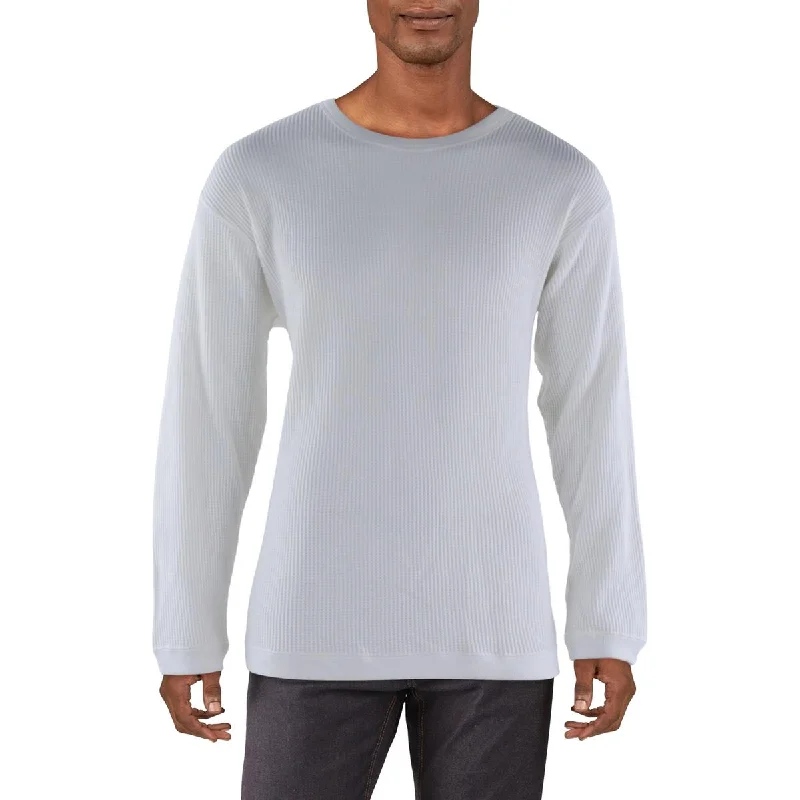 Manastash Mens Cotton Blend Waffle Knit Thermal Shirt