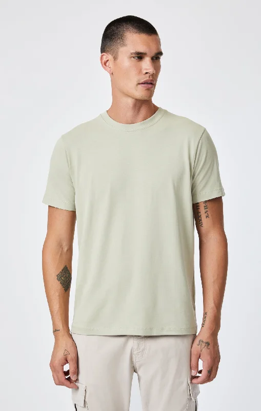 CREW NECK T-SHIRT IN TEA NATURAL DYE