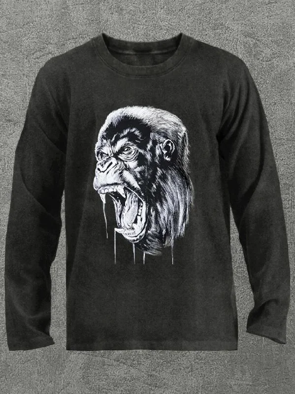 alpha Washed Gym Long Sleeve Shirt