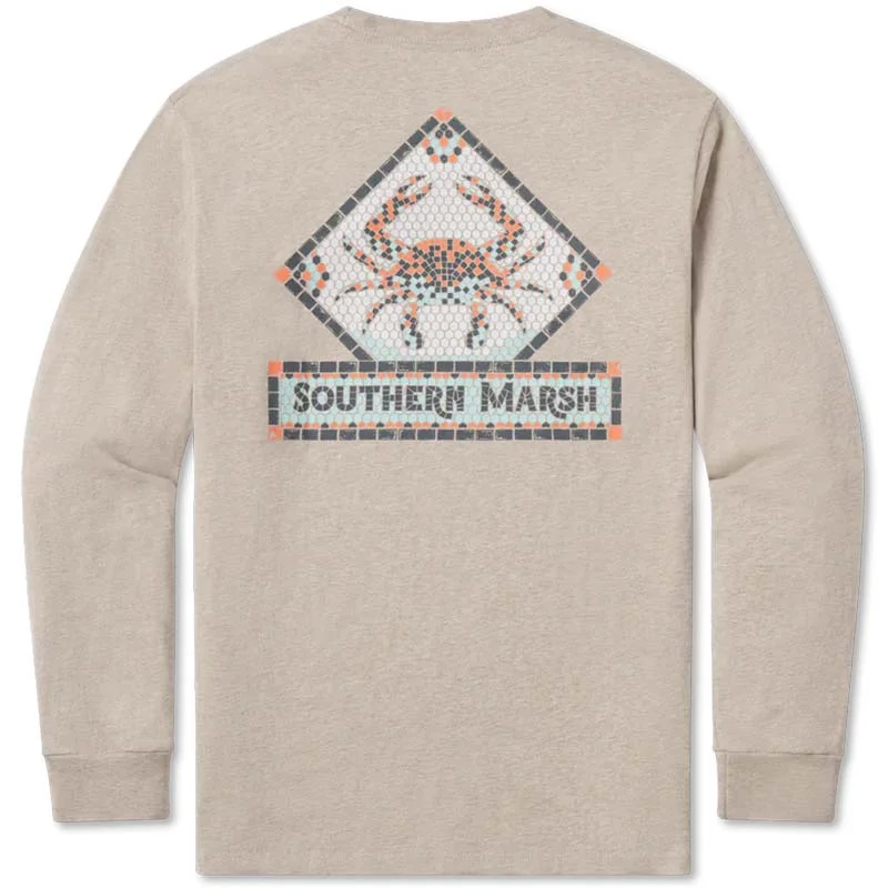 Mosaic Crab Long Sleeve T-Shirt