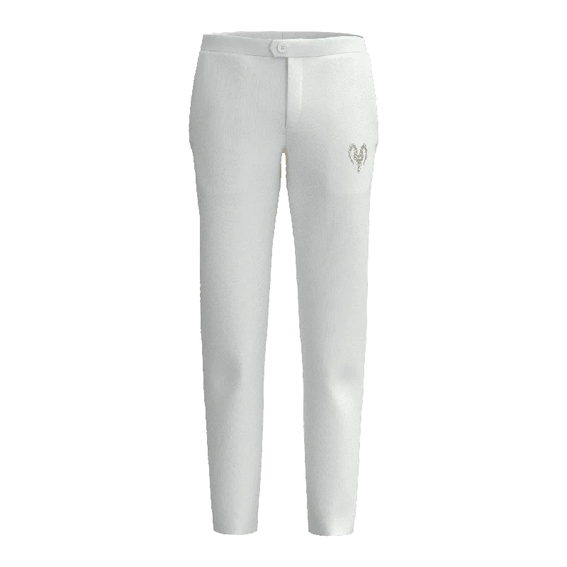 Men's Summer Premium White Suit Pants