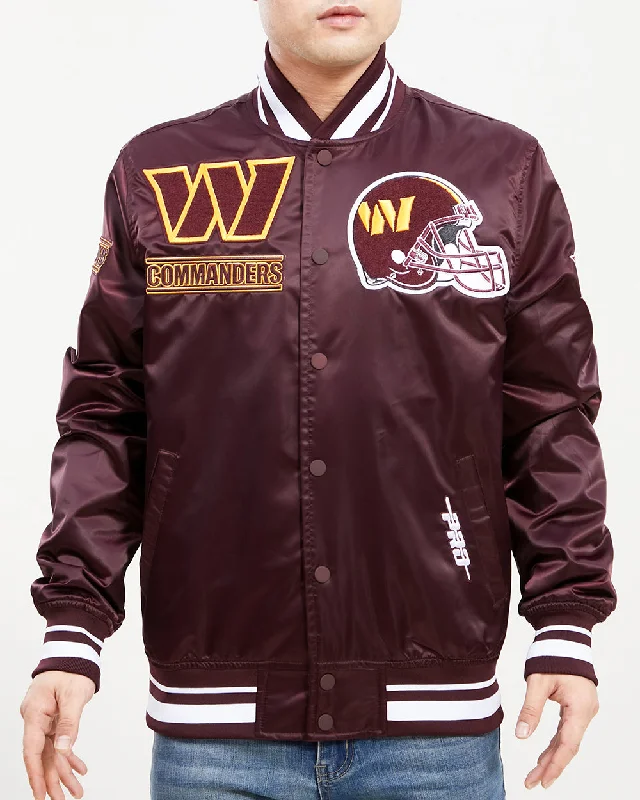 NFL WASHINGTON COMMANDERS MASHUP MEN'S TRACK JACKET (WINE)