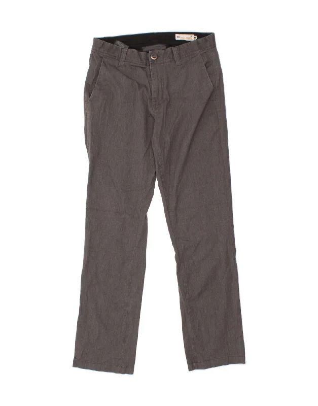 VOLCOM Mens Straight Chino Trousers W30 L30 Grey