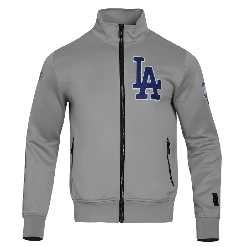 MLB LOS ANGELES DODGERS CLASSIC MEN'S TRACK JACKET (GRAY)