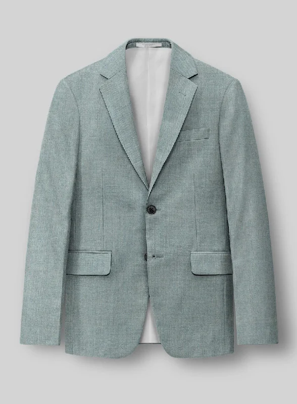 Napolean Stretch Gray Blue Wool Jacket