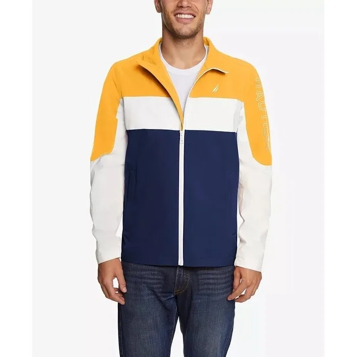 Nautica Men's Colorblocked Jacket Navy Size XX-Large - XXL