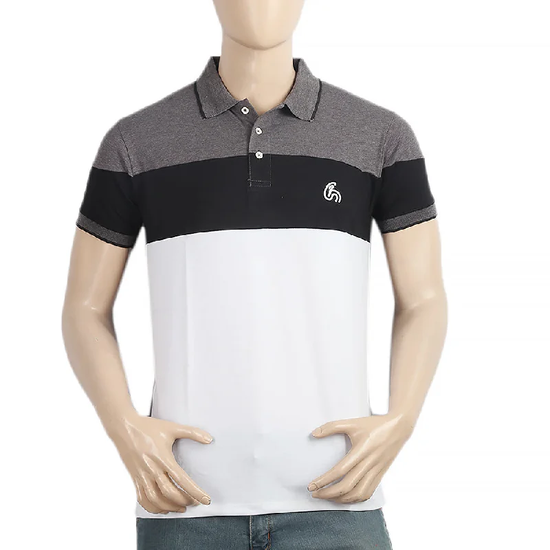 Men's Half Sleeves Polo T-Shirt - Grey