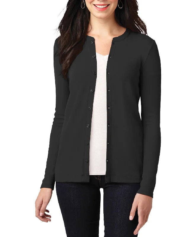 Women's Long Sleeve Button Front Stretch Cardigan