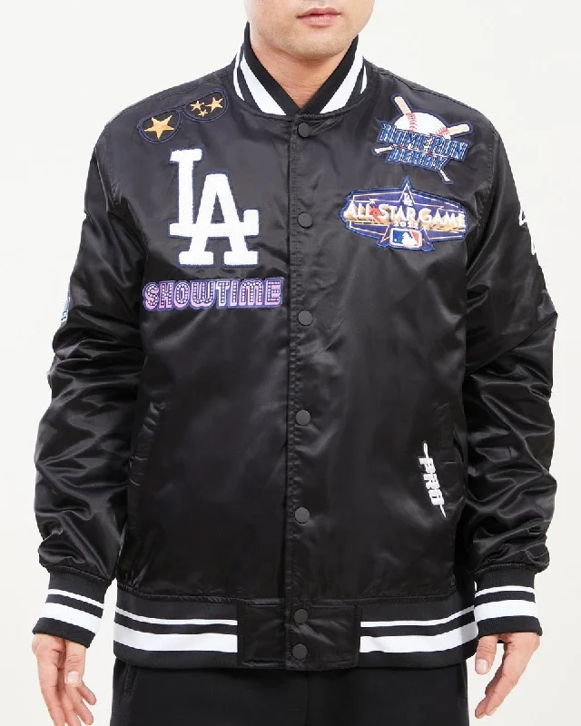 MLB LOS ANGELES DODGERS ALL STAR MEN'S TRACK JACKET (BLACK/WHITE)