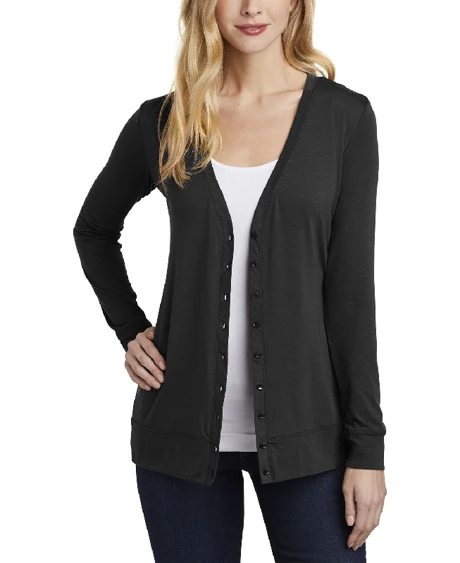 Women's Button Down Open Front Concept Cardigan