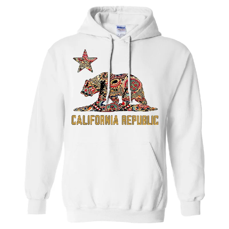 California Republic Paisley Sweatshirt Hoodie