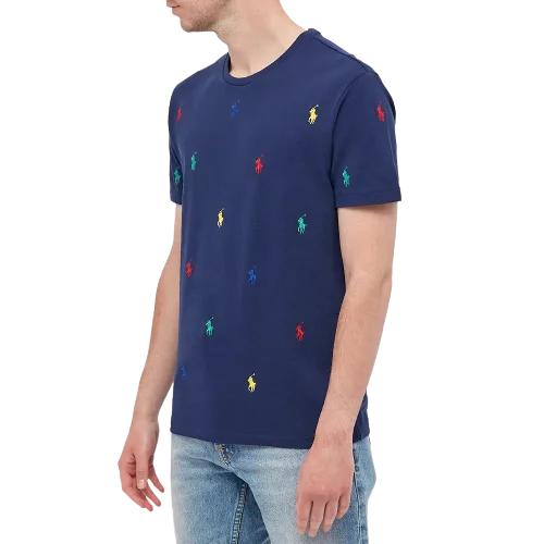 Ralph Lauren All Over T-Shirt - Newport Navy