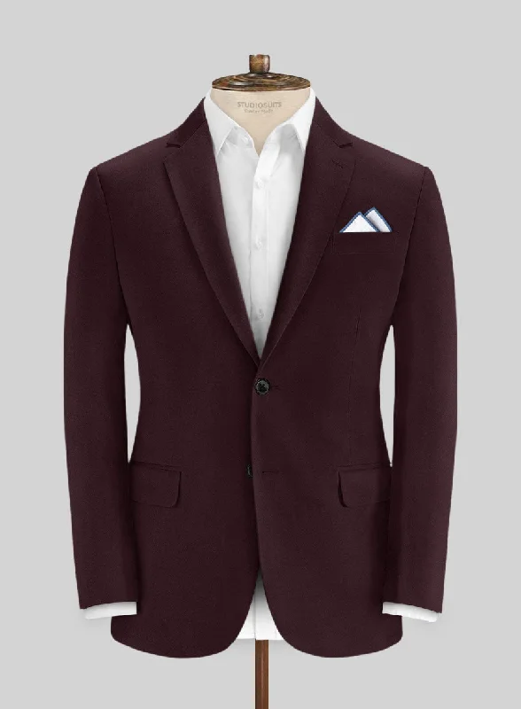 Italian Eggplant Cotton Stretch Jacket