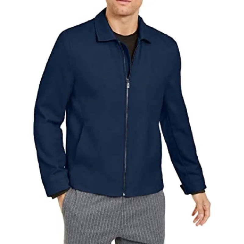 Alfani Men's Full-Zip Jacket Dark Blue Size Large