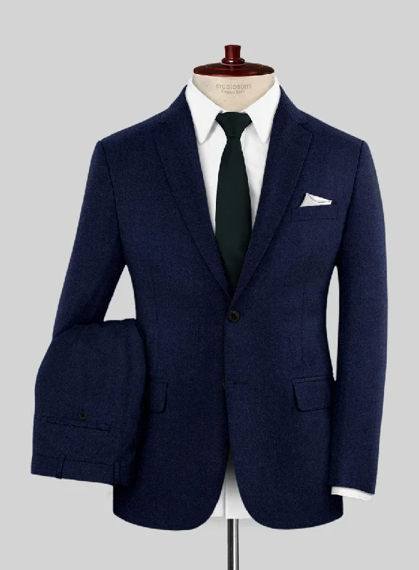 Scabal Sapphire Cobalt Blue Wool Suit