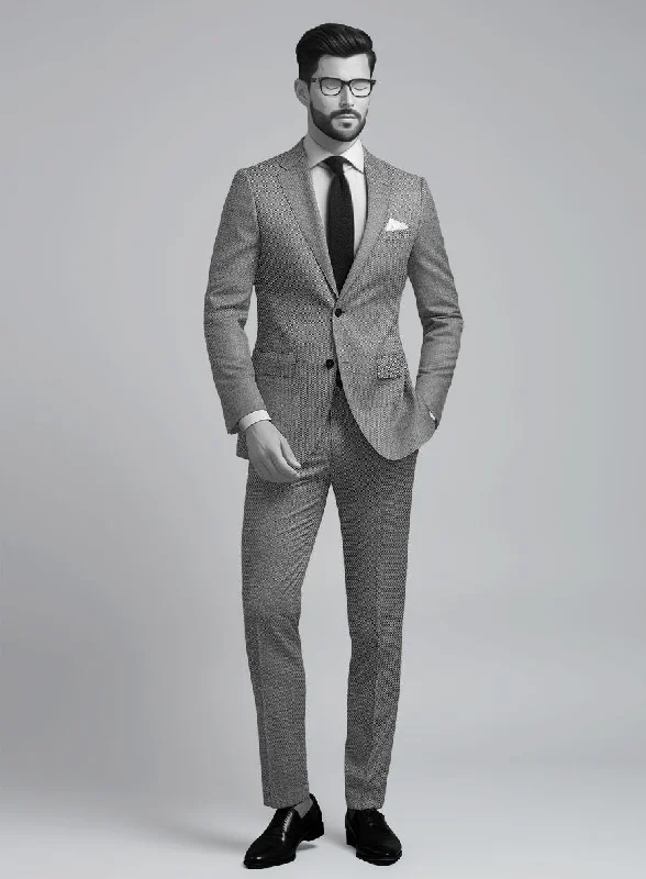 Napolean BW Birdseye Wool Suit