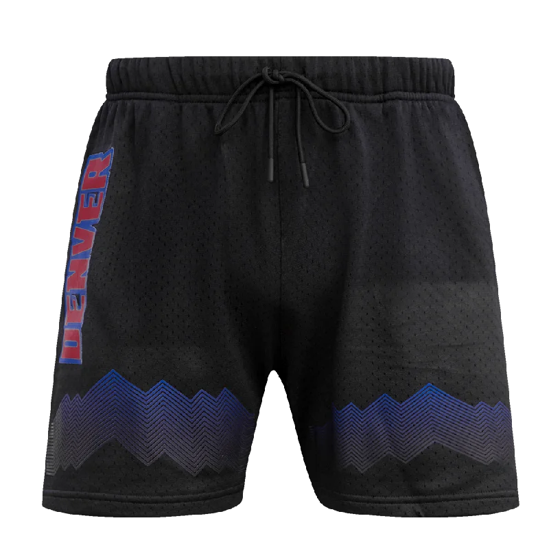 NBA DENVER NUGGETS MEN'S CHEST MILE HIGH MESH SHORT (BLACK)