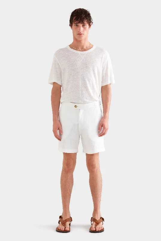 Side Tab Short -  White