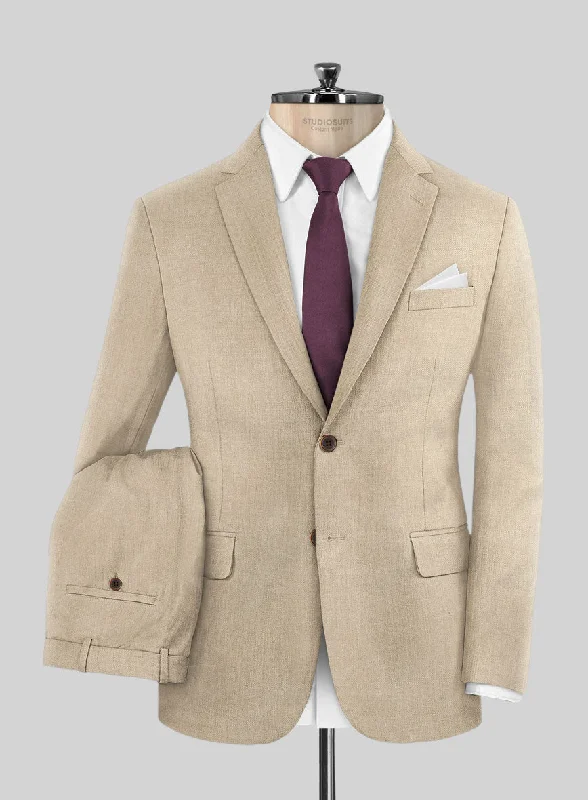 Scabal Beige Wool Suit