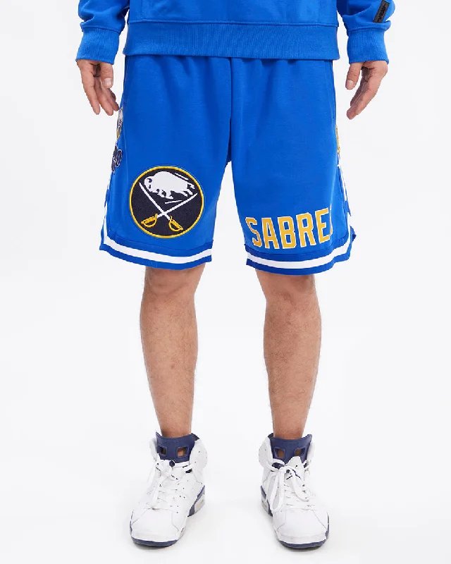 NHL BUFFALO SABRES CLASSIC CHENILLE MEN'S SHORT (ROYAL BLUE)