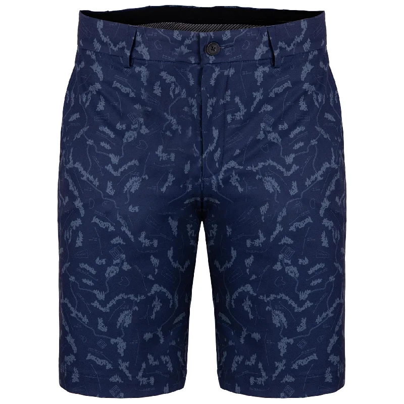 Iver Printed Shorts Atlanta Blue/Steel Blue - AW24