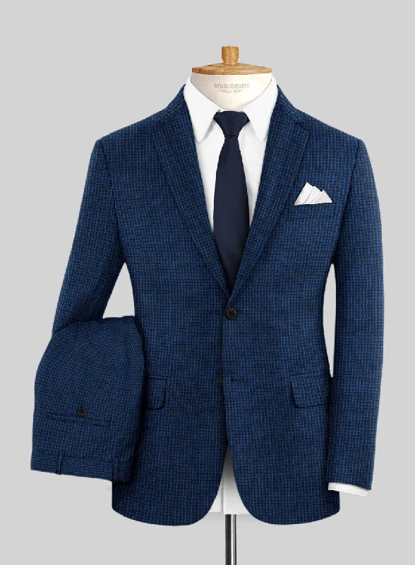 Reda Ocean Blue Wool Suit