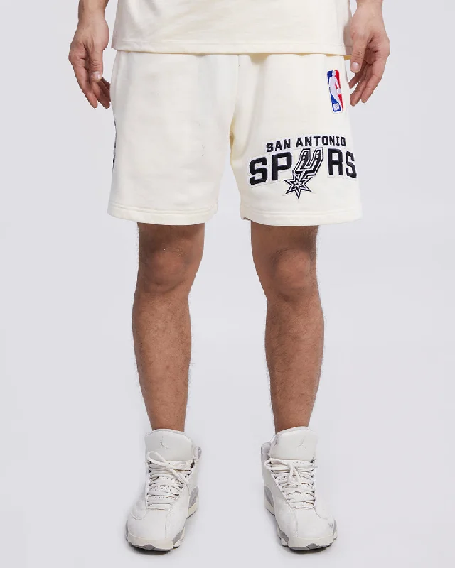 NBA SAN ANTONIO SPURS RETRO CLASSIC MEN'S SHORT (EGGSHELL)