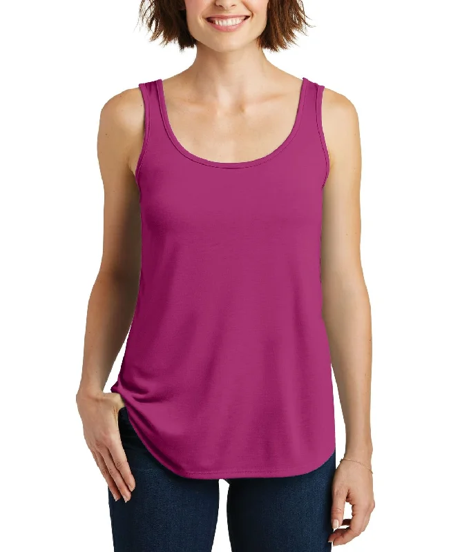 Women's Sleeveless Drapey Split Tank Top