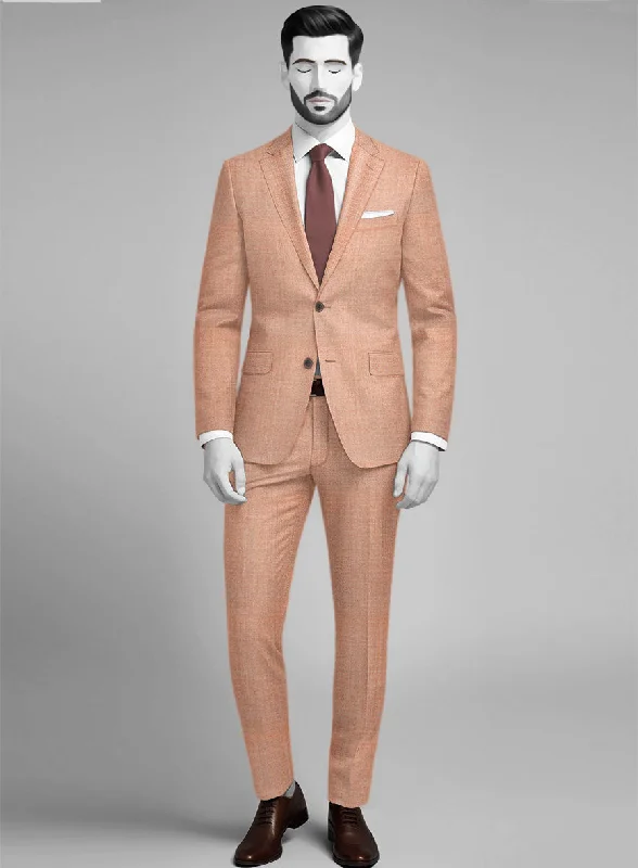 Napolean Spring Salmon Pink Wool Suit