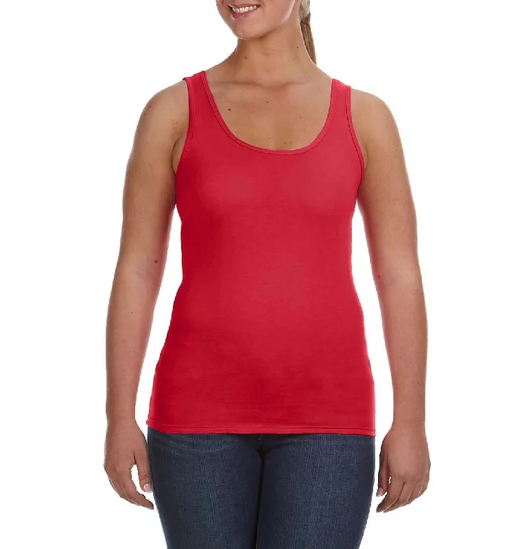 Ladies Semi-Fitted Sleeveless Scoop Neck Tank Top