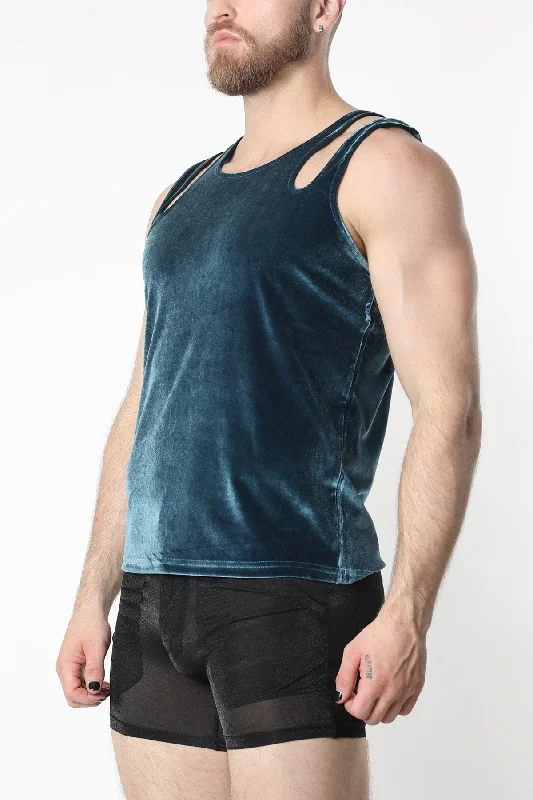 Vaux Velvet Crush Double Strap Tank Top