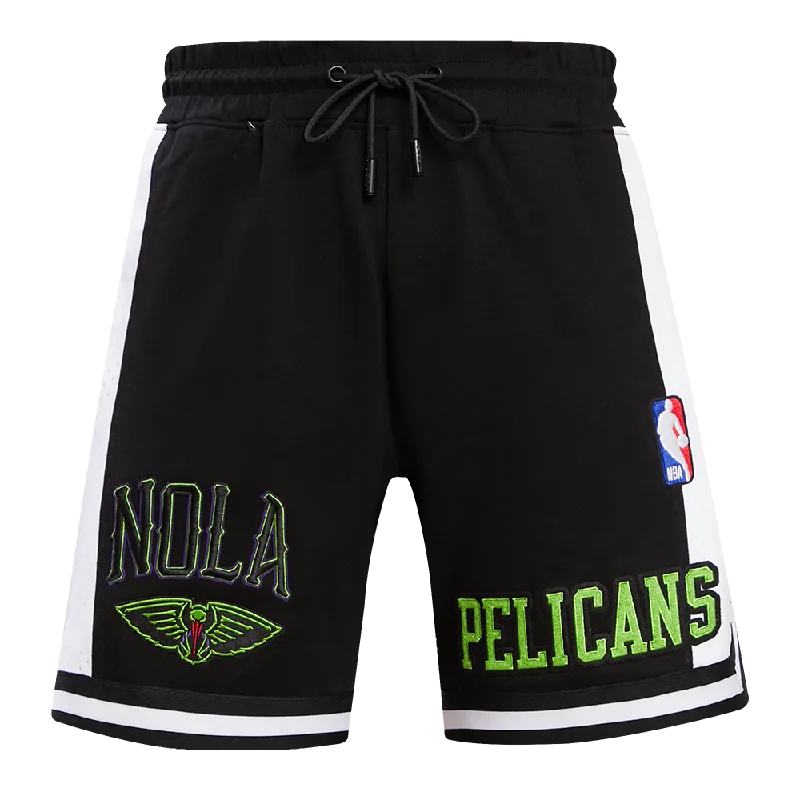 NBA NEW ORLEANS PELICANS MARDI GRAS MEN'S CHEST 2.0 SHORT (BLACK)