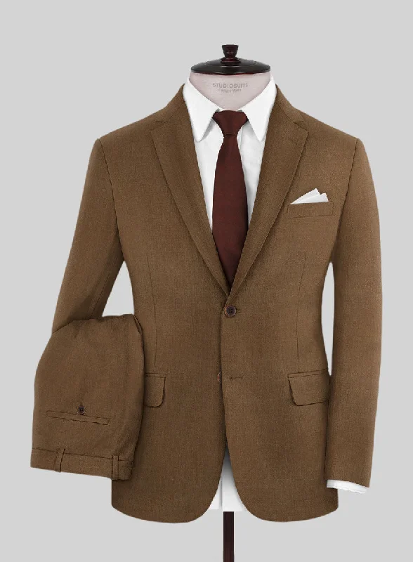 Scabal Sepia Brown Wool Suit