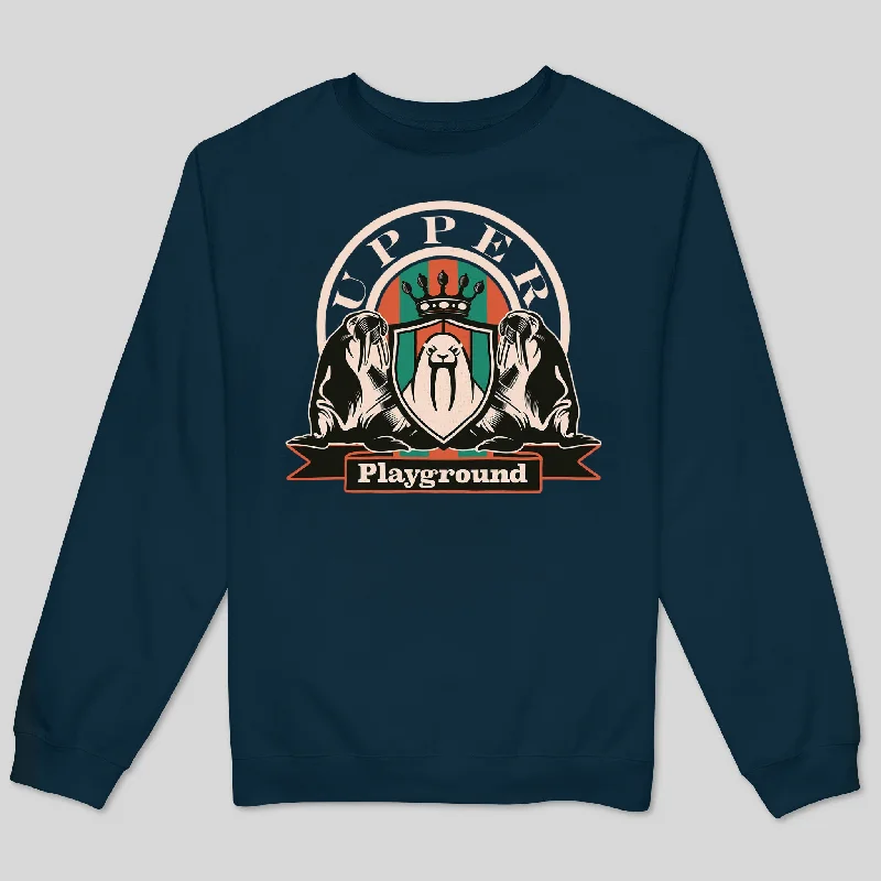 UPPER CREST - TEAL MEN'S SWEATSHIRT