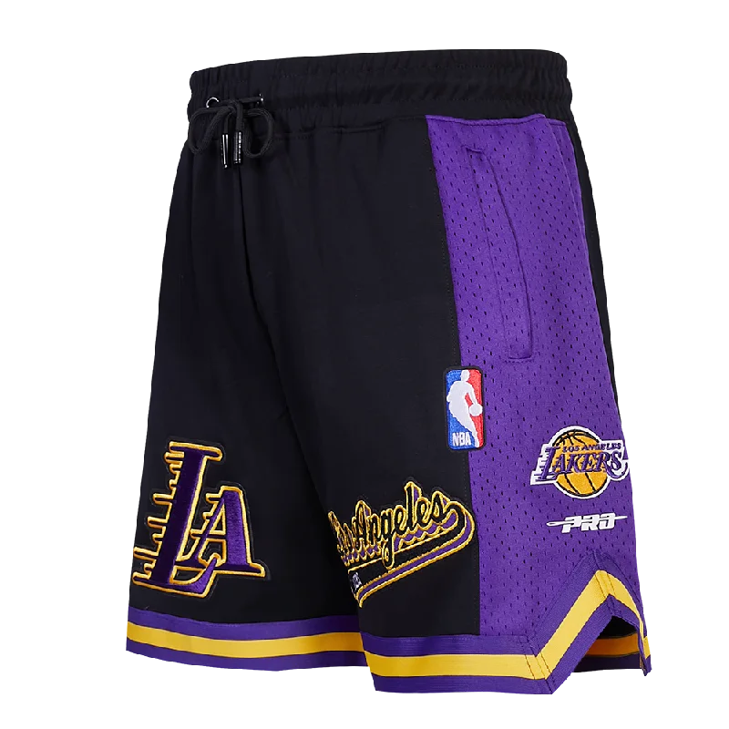 NBA LOS ANGELES LAKERS SCRIPT TAIL MEN'S DK 2.0 SHORT (BLACK/PURPLE)