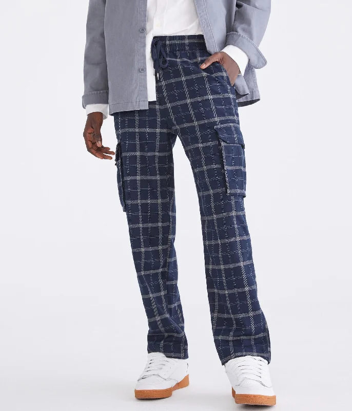 Aeropostale Plaid Baggy Cargo Pants