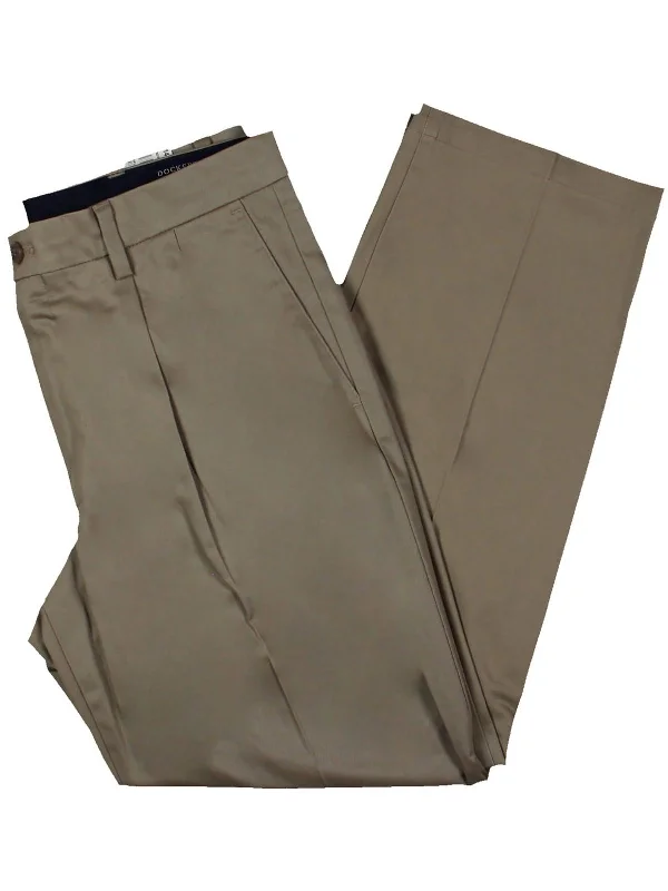 Mens Chino Cotton Khaki Pants