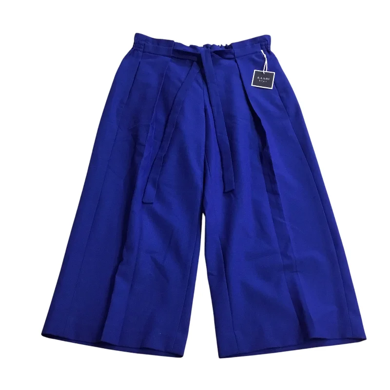 Pants Cropped By Kaari Blue In Blue, Size: 8