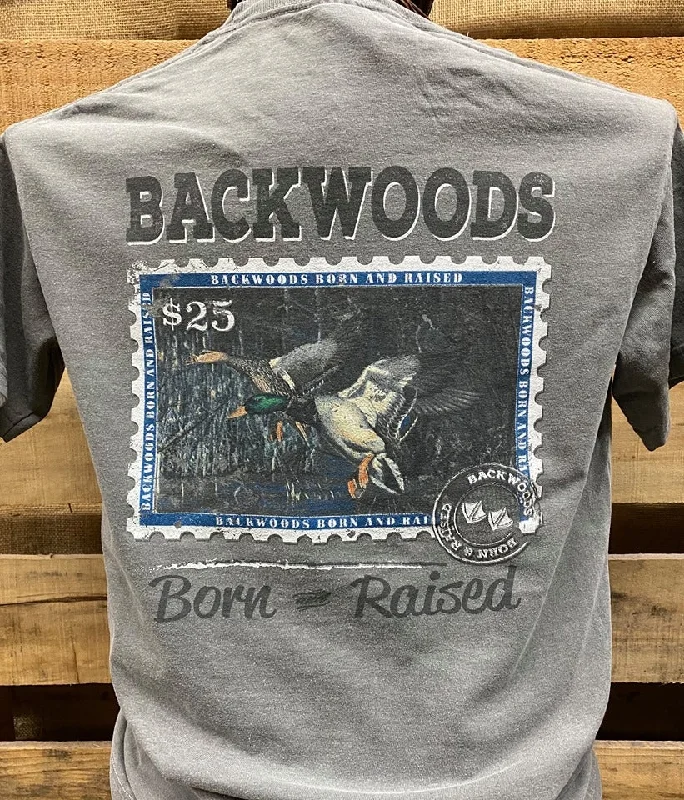 Backwoods Born & Raised Duck Stamp Comfort Colors Unisex T Shirt