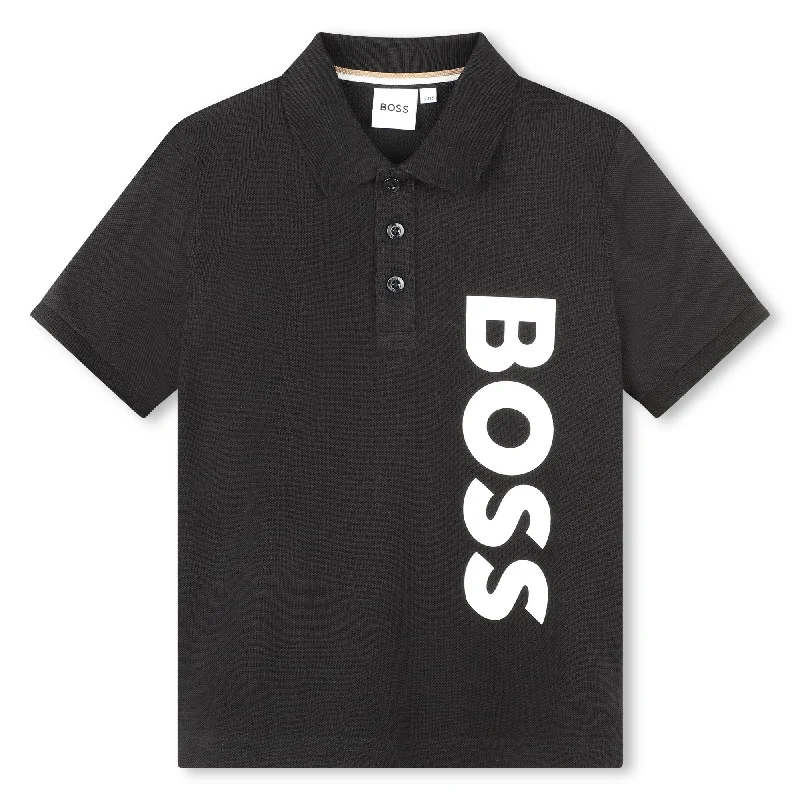 Black Logo Polo