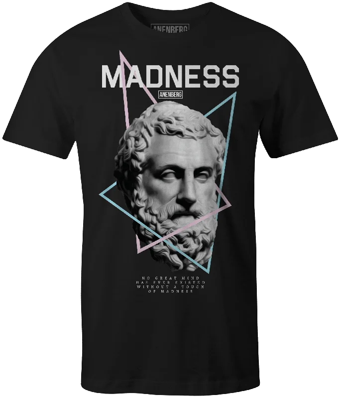 Anenberg, Madness Classic American Made Mens Black Crew Neck Tee Shirt