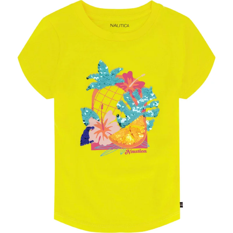 Nautica Little Girls' Fruit Flowers T-Shirt (4-6X)