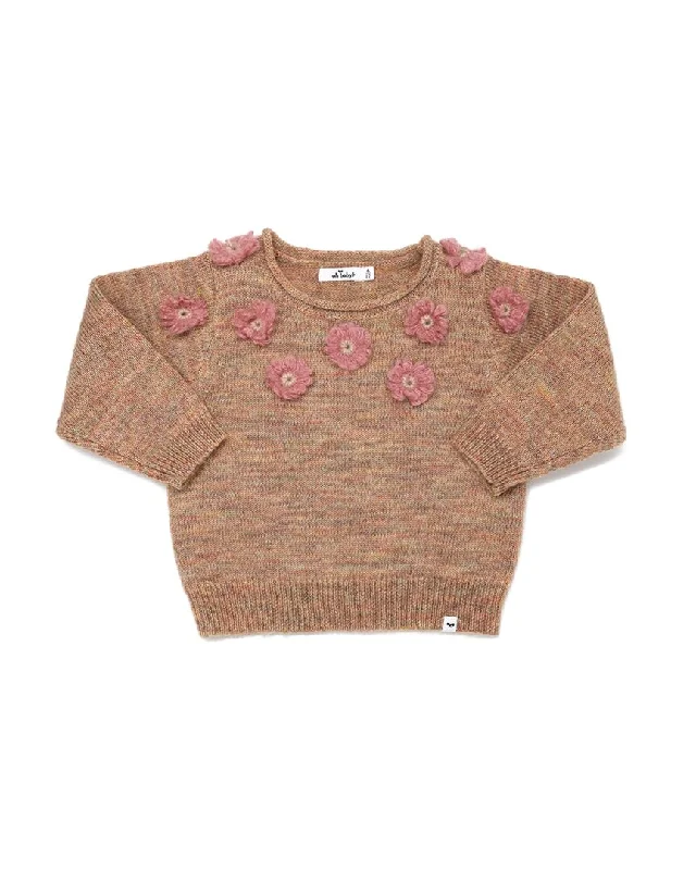 oh baby! Scandi Flower Wool-Blend Sweater