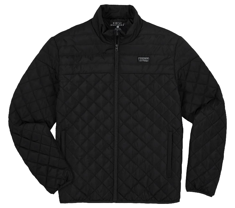 Simply Southern Black Warm Full Zip Unisex Jacket