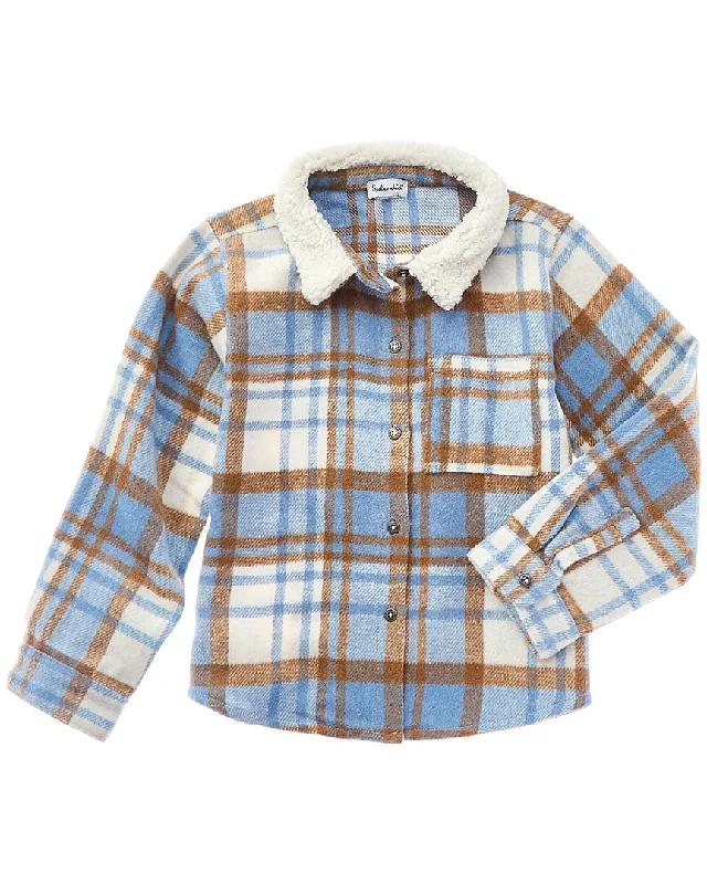 Splendid Sherpa Collar Flannel Shacket