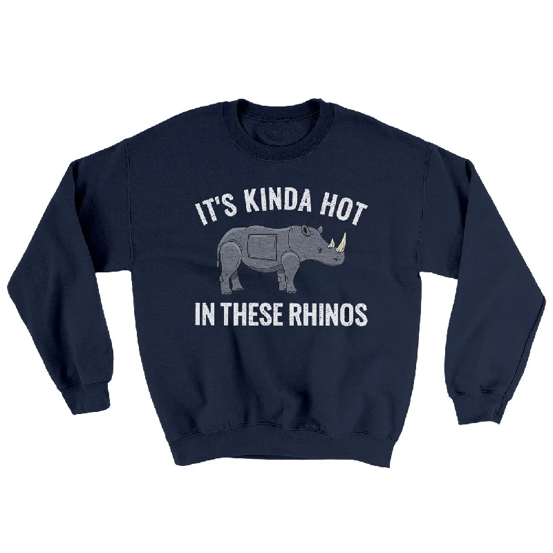 It's Kinda Hot In These Rhinos Ugly Sweater